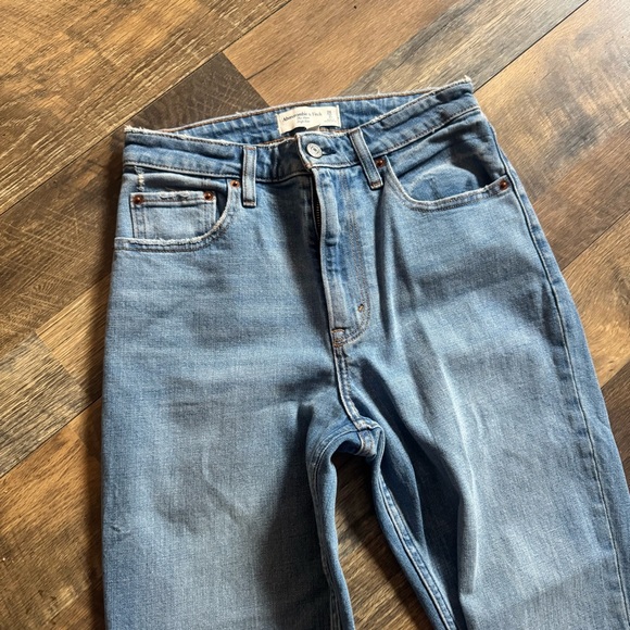 Abercrombie & Fitch Sky Blue High Rise Jeans - Picture 2 of 5